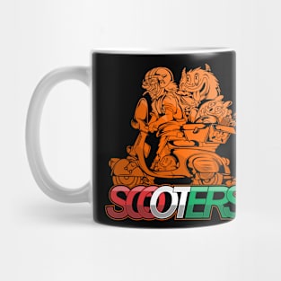 scooters doodle Mug